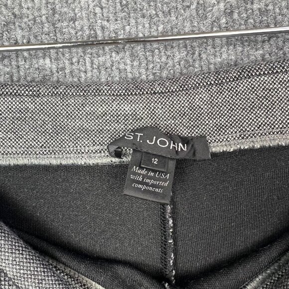 St. John‎ Women’s Sz 12 Gray Dress Thick Pants USA Made - Picture 7 of 8